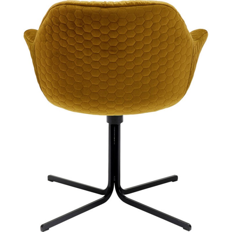 Swivel Armchair Colmar Yellow